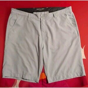 Matte Grey Golf Shorts Mens Size 40 Light Blue Haus Of Grey Flat Front